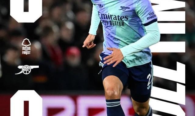 【英超】卡拉菲奥里兜射中柱，阿森纳0比0诺丁汉森林